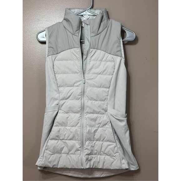 NWOT Lululemon Down For It All Light Ivory Goose Down Puffer Vest Women's 6US - Picture 2 of 10